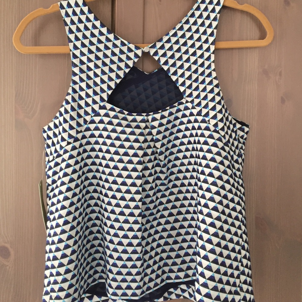 Anthropologie HD in Paris Tile Jacquard Halter - Picture 4 of 4